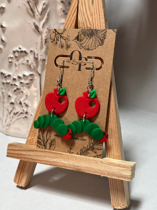 Caterpillar & Apple Dangles