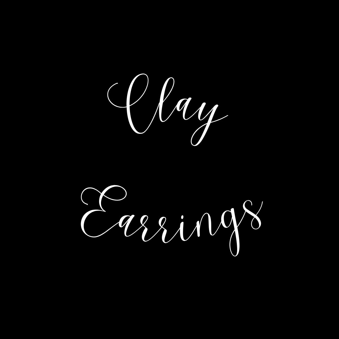 Earrings Clay