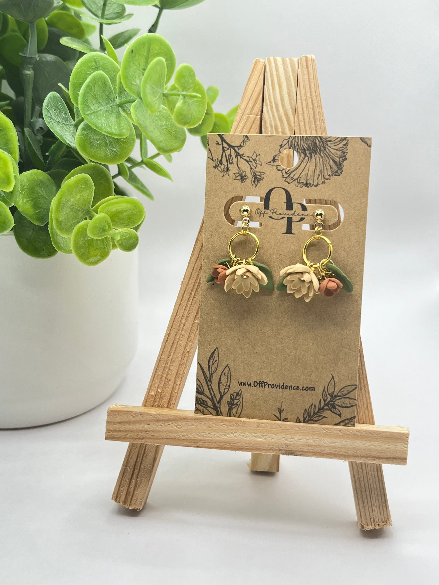 "Love You Bunches" Fall Bouquet Stud Dangle C