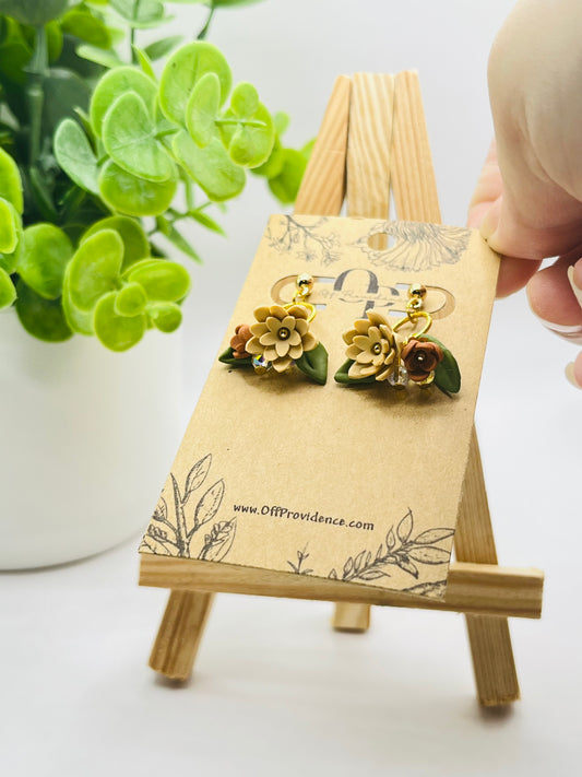 "Love You Bunches" Fall Bouquet Stud Dangle C