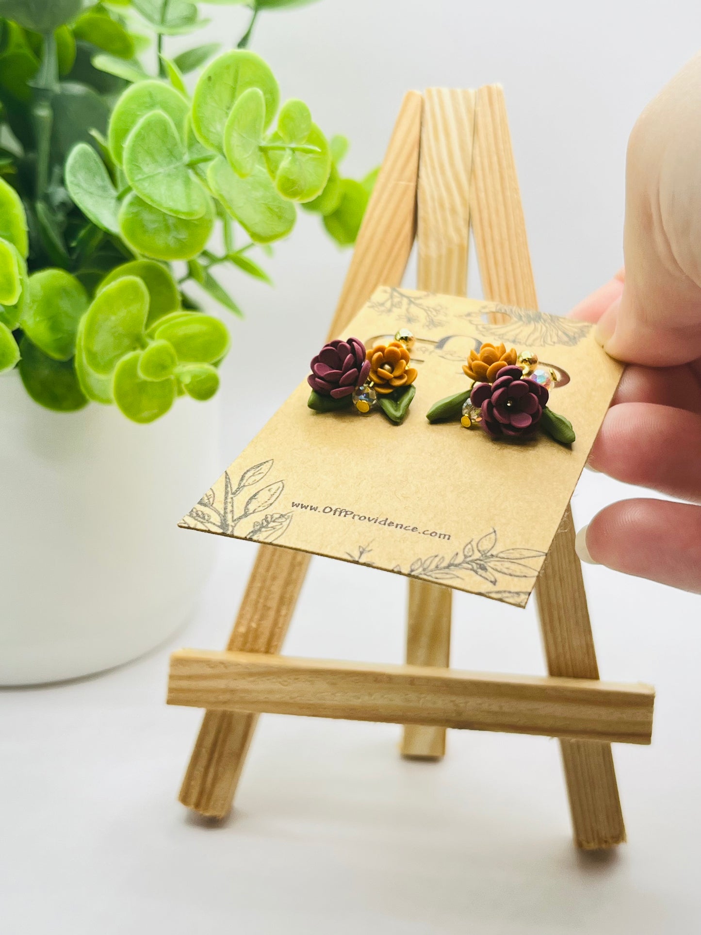 "Love You Bunches" Fall Bouquet Stud Dangle D