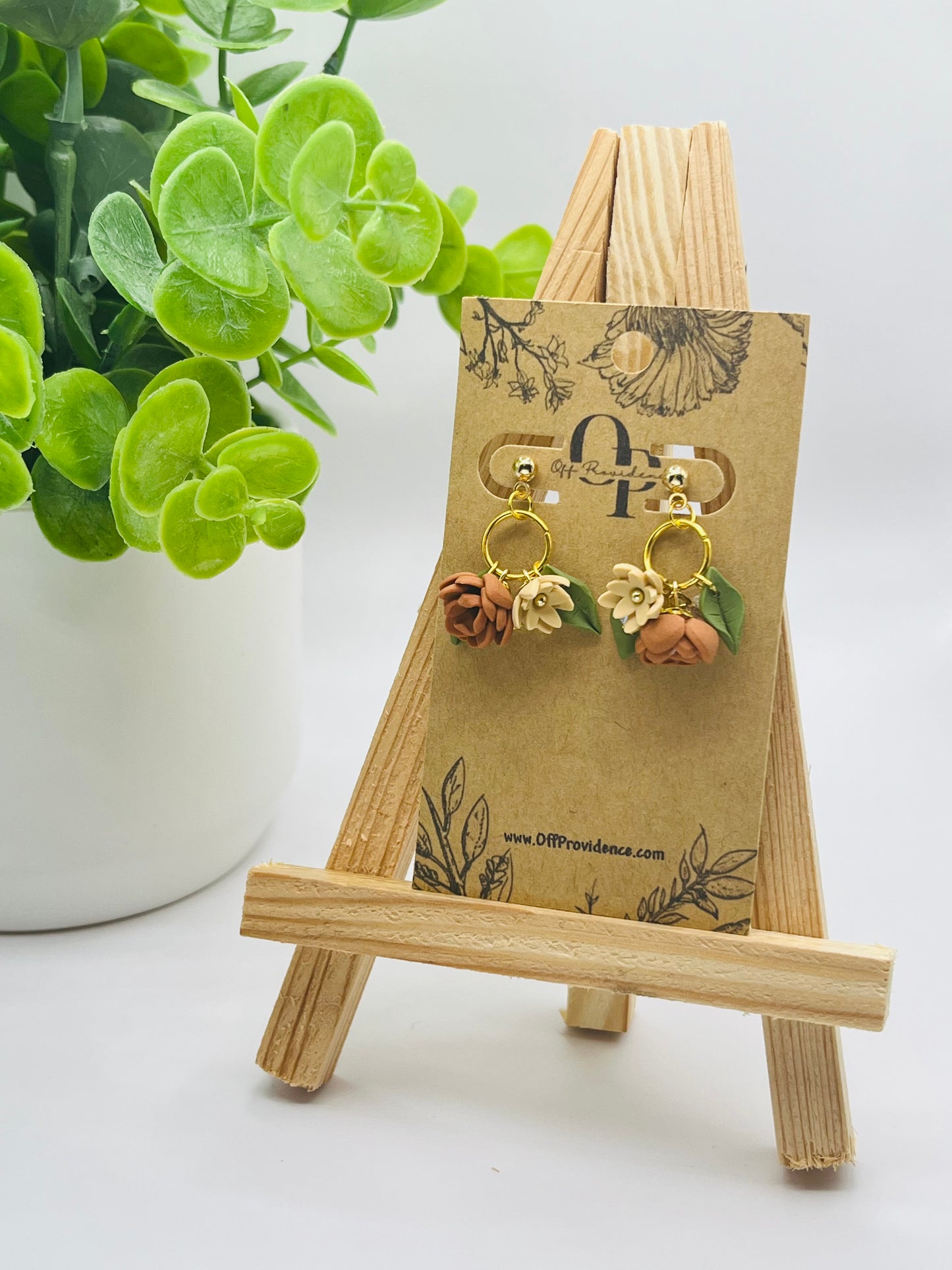 "Love You Bunches" Fall Bouquet Stud Dangle B