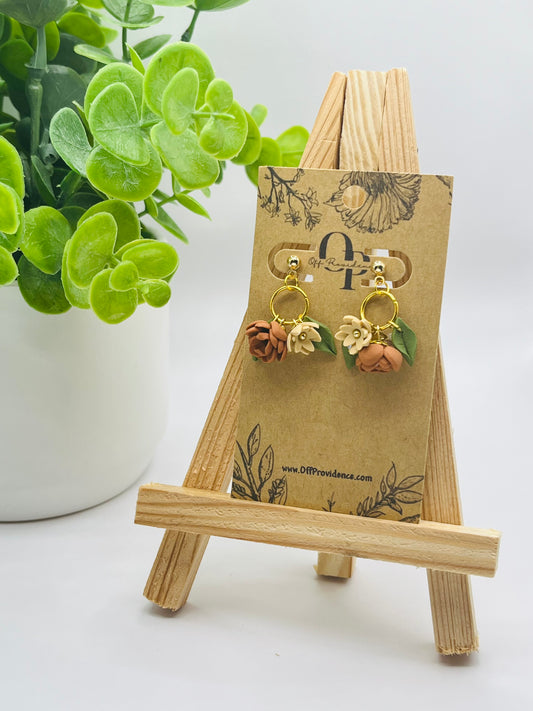 "Love You Bunches" Fall Bouquet Stud Dangle B