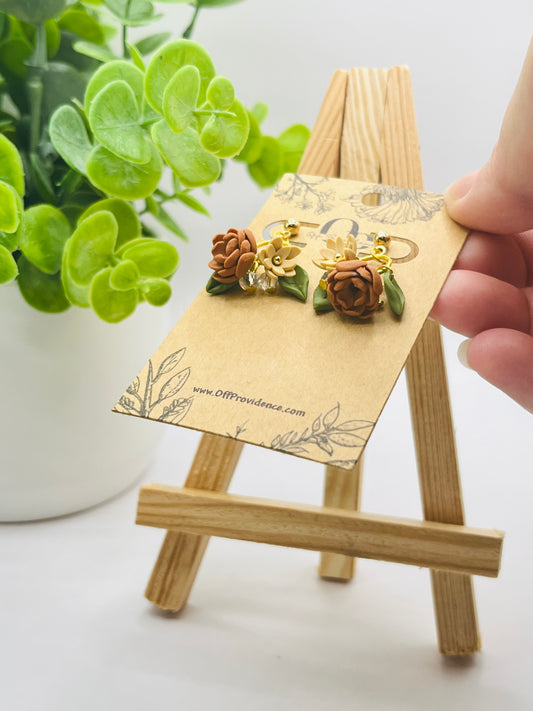 "Love You Bunches" Fall Bouquet Stud Dangle B