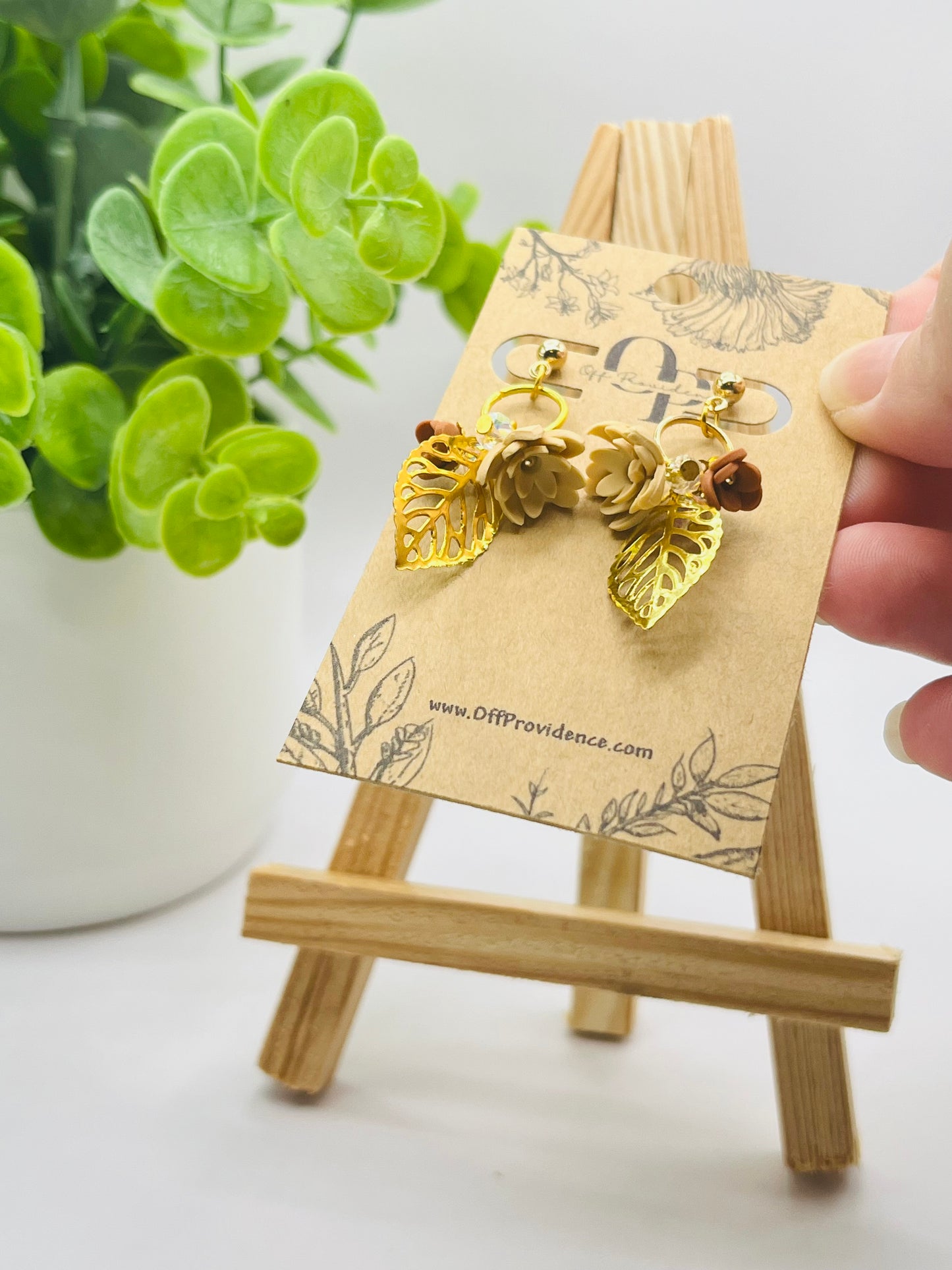 "Love You Bunches" Fall Bouquet Stud Dangle A