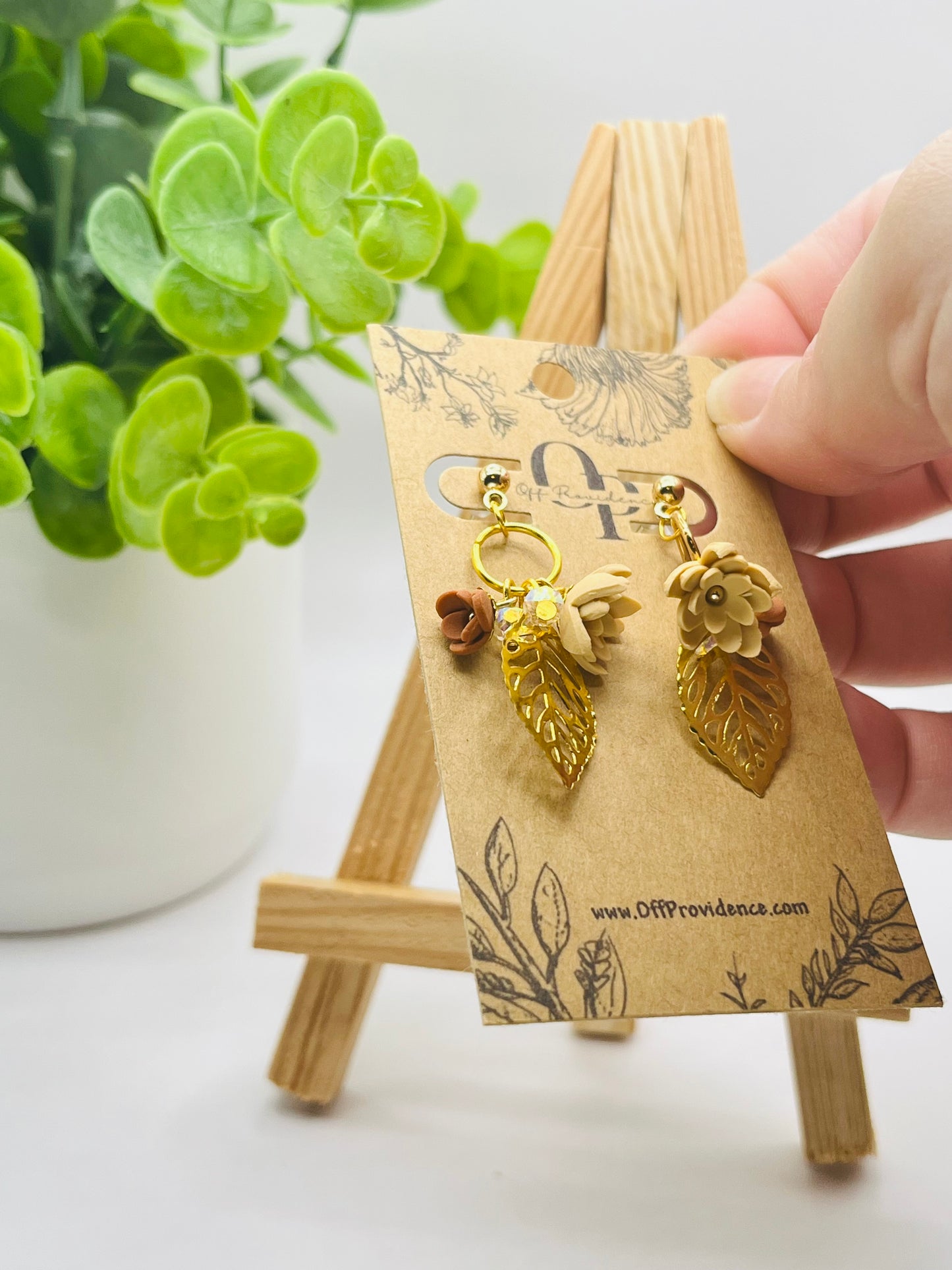 "Love You Bunches" Fall Bouquet Stud Dangle A