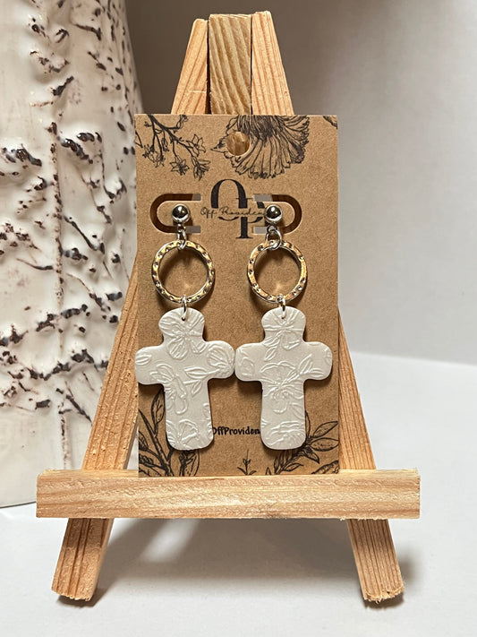 Floral Imprint Cross