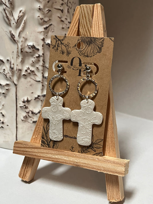 Floral Imprint Cross