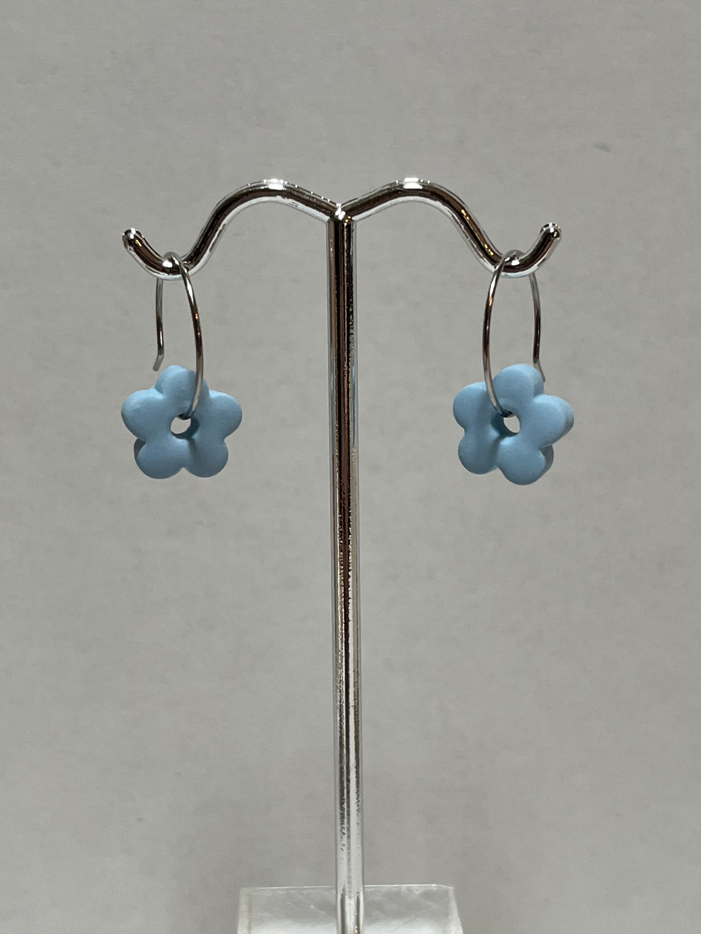 Dainty Flower Hoops (Multiple Colors)