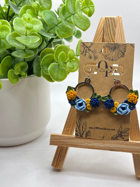 Blue Floral Garden