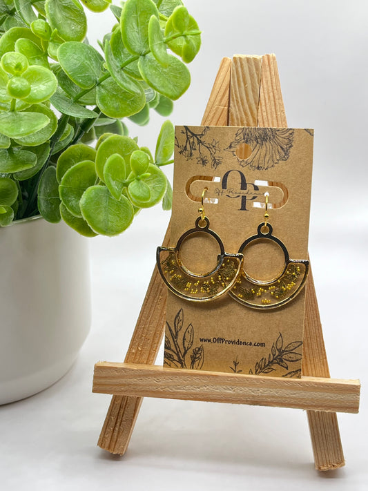 Boho Gold Butterfly Fan