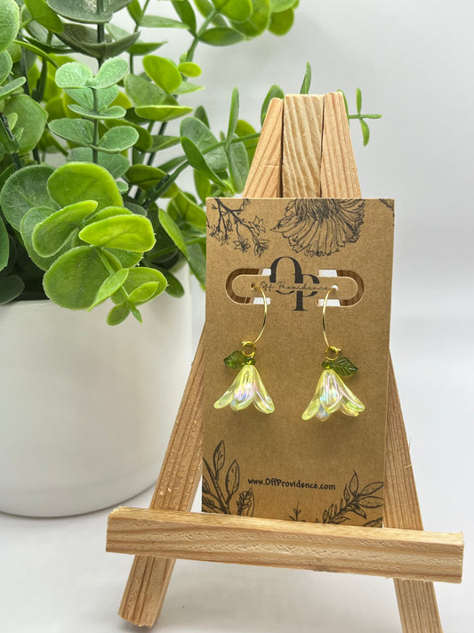Trumpet Flower Hoops (Multiple Colors)