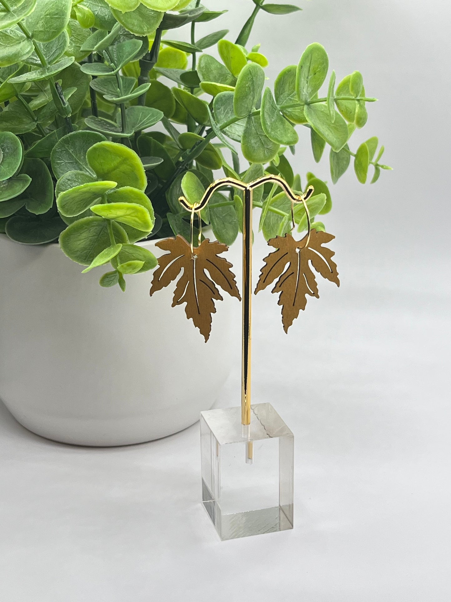 Yellow Maple Leaves (Wooden)