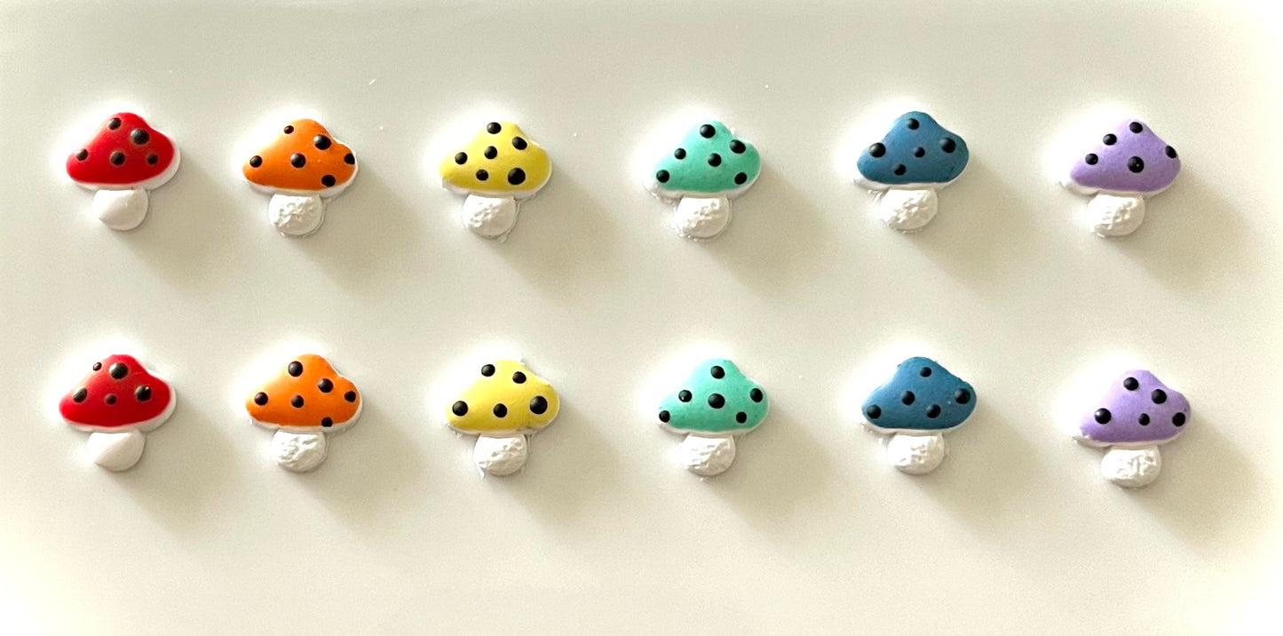 Mushroom Stud Minis (Multiple Colors)