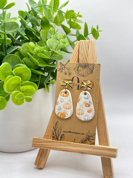 Pumpkin Patch Transfer Sheet Earrings B