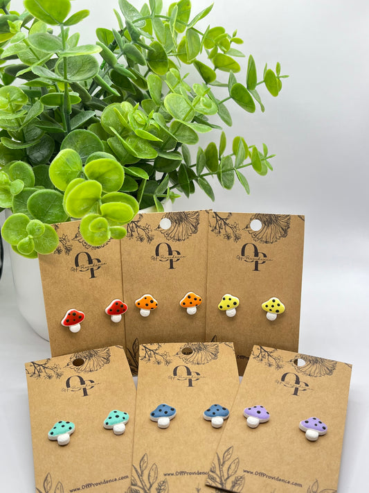 Mushroom Stud Minis (Multiple Colors)